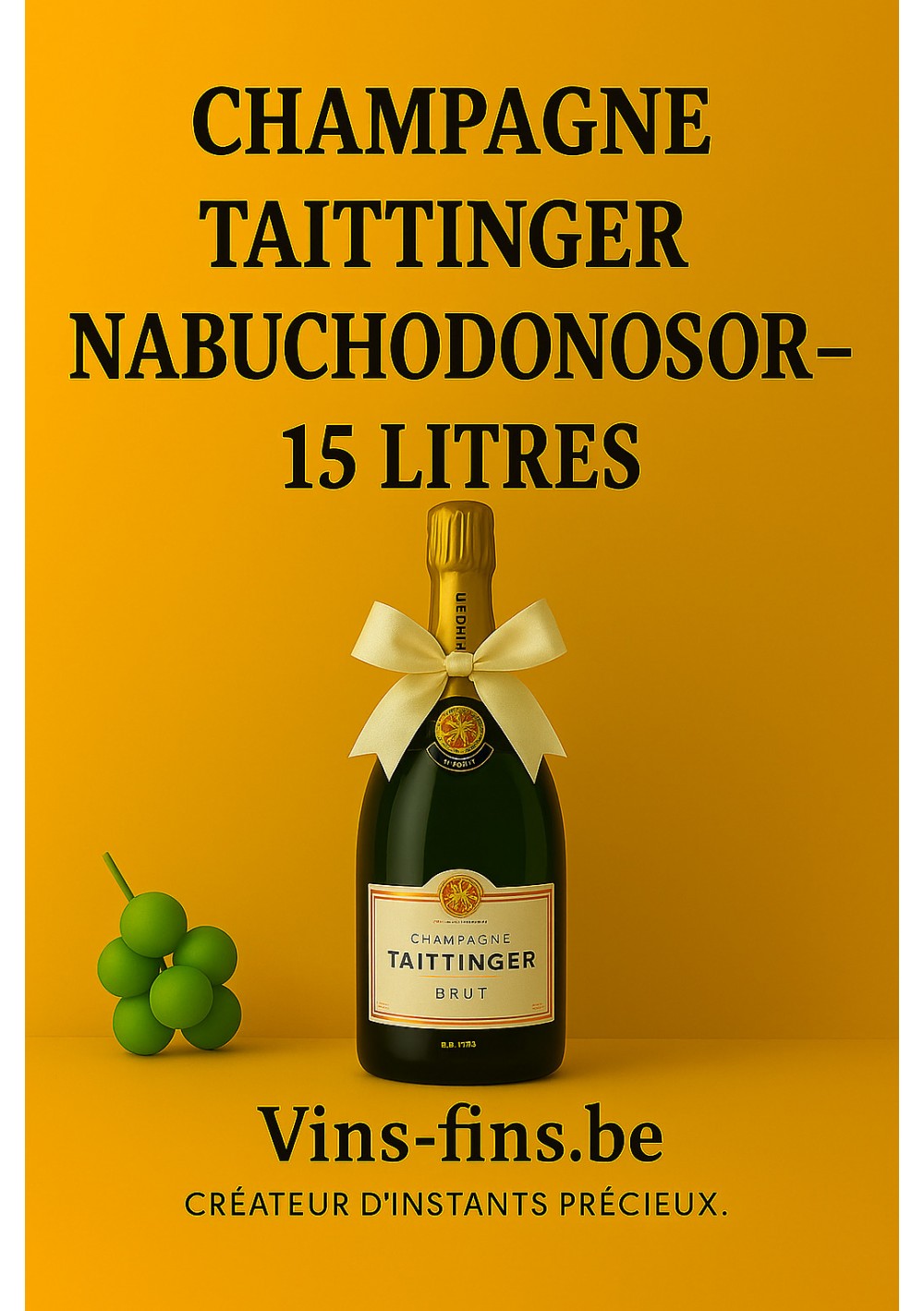 Champagne-Taittinger-Brut-Nabuchodonosor-15-Liters-EN.jpg |  Champagne Taittinger Brut Nabuchodonosor — 15L