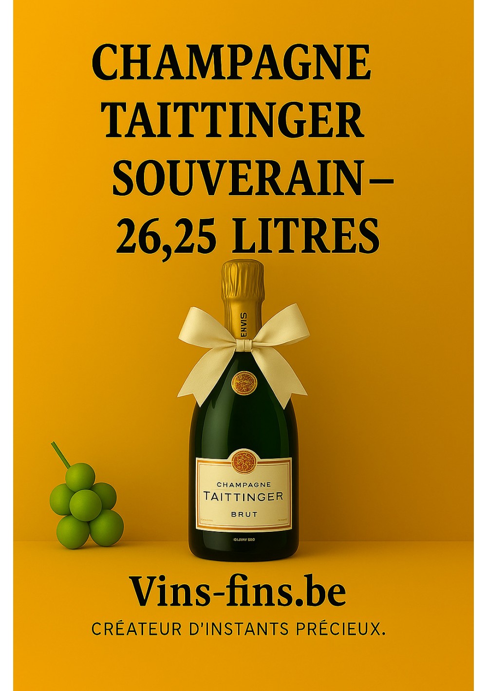 Champagne-Taittinger-Brut-Souverain-26,25-Litres-Fr.jpg | Champagne Taittinger Brut Souverain — 26,25 Litres