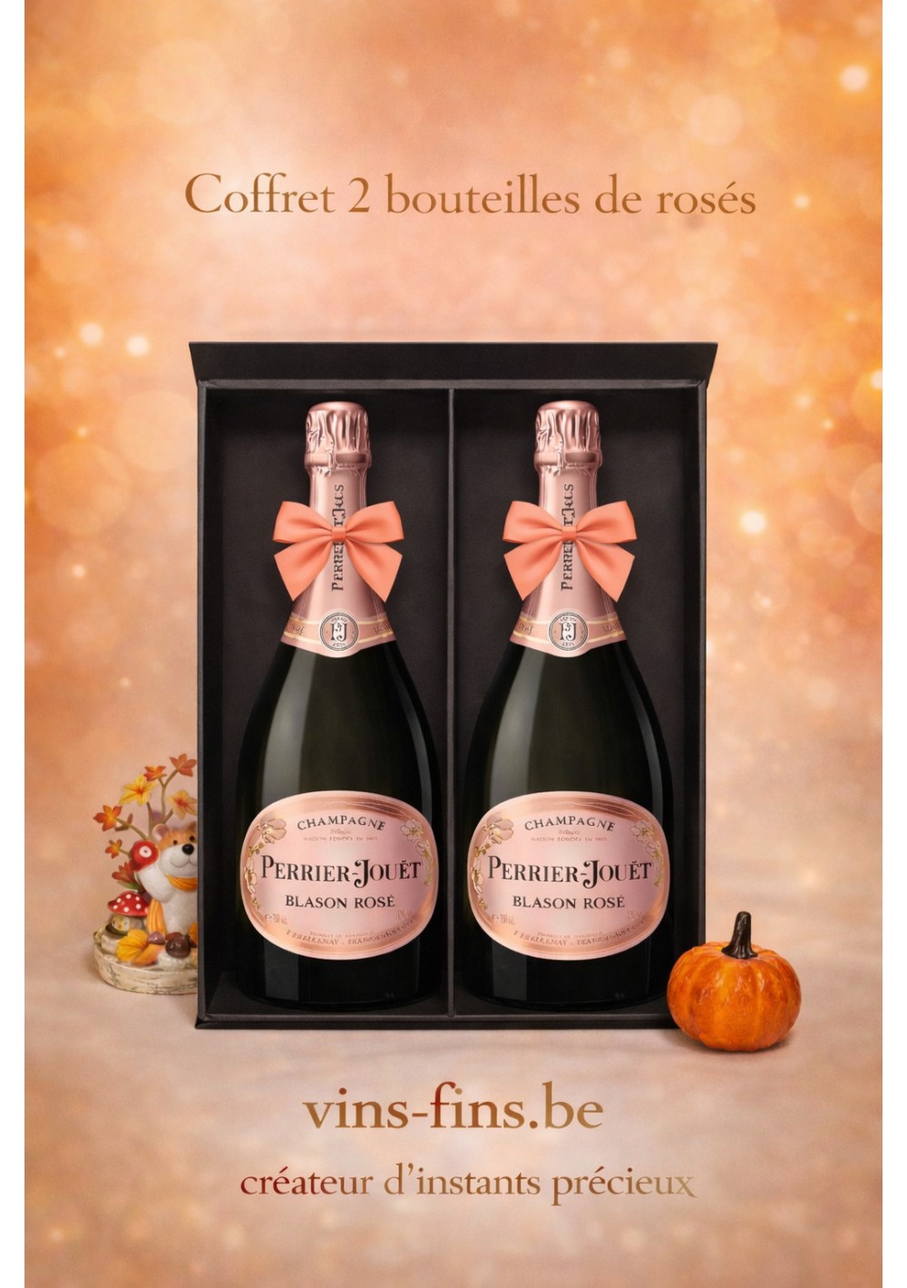 Champagne-Perrier-Jouet-Blason-Rose-Coffret-2x75cl-NL.jpg | Perrier-Jouët Blason Rosé – Cadeaucoffret 2x75 cl – Brussel, België
