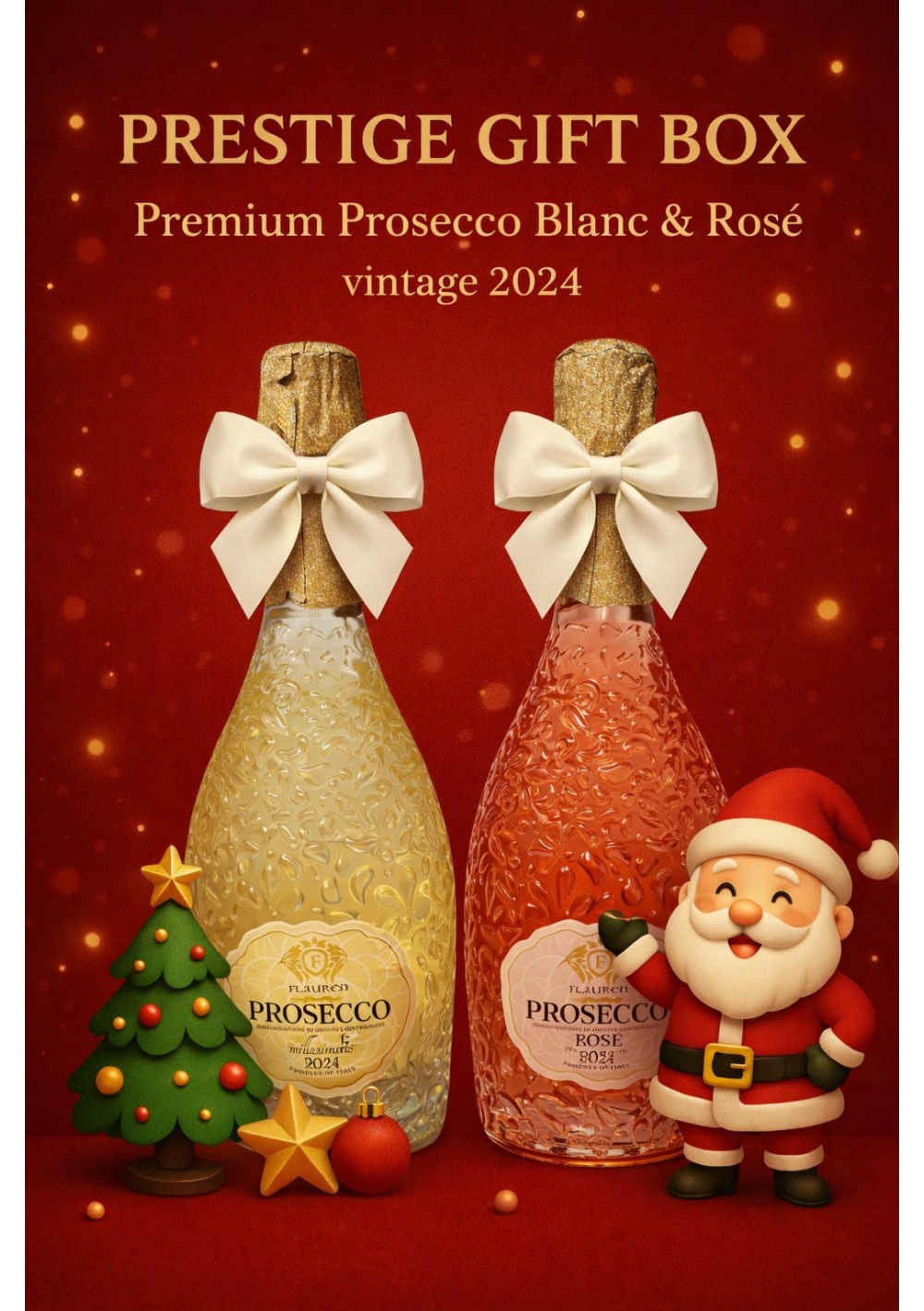 coffret-noel-prosecco-prestige-2-bouteilles-en.jpg | Christmas Prosecco gift box with white and rosé Flaureo