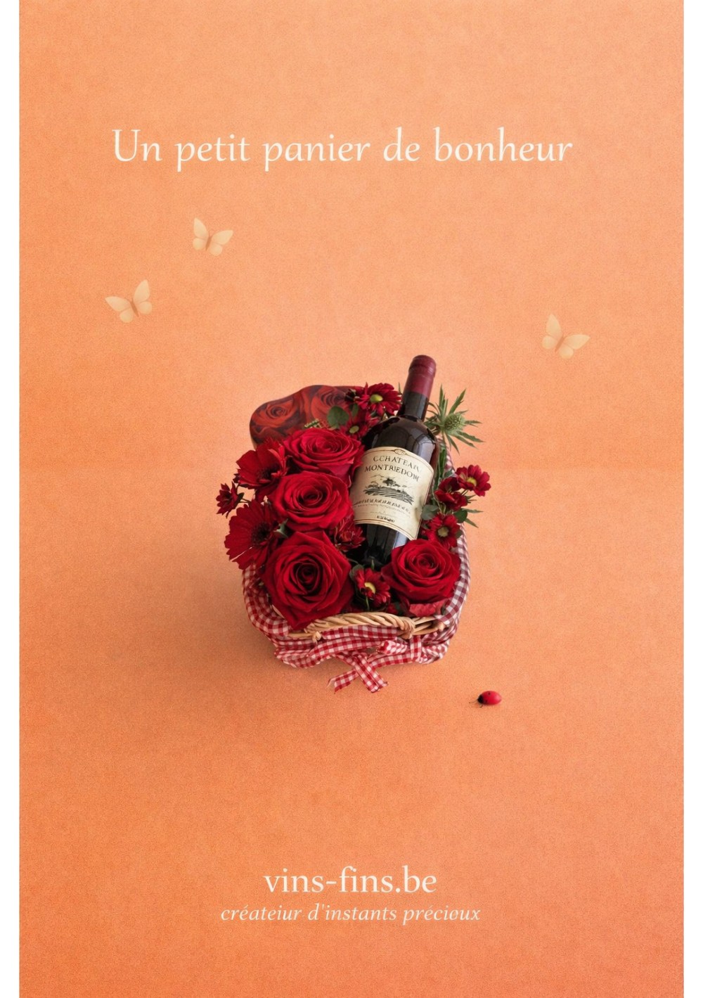 The-medalist-pessac-leonidas-EN.jpg | Flower gift basket with Pessac-Léognan 2015 and Leonidas heart pralines