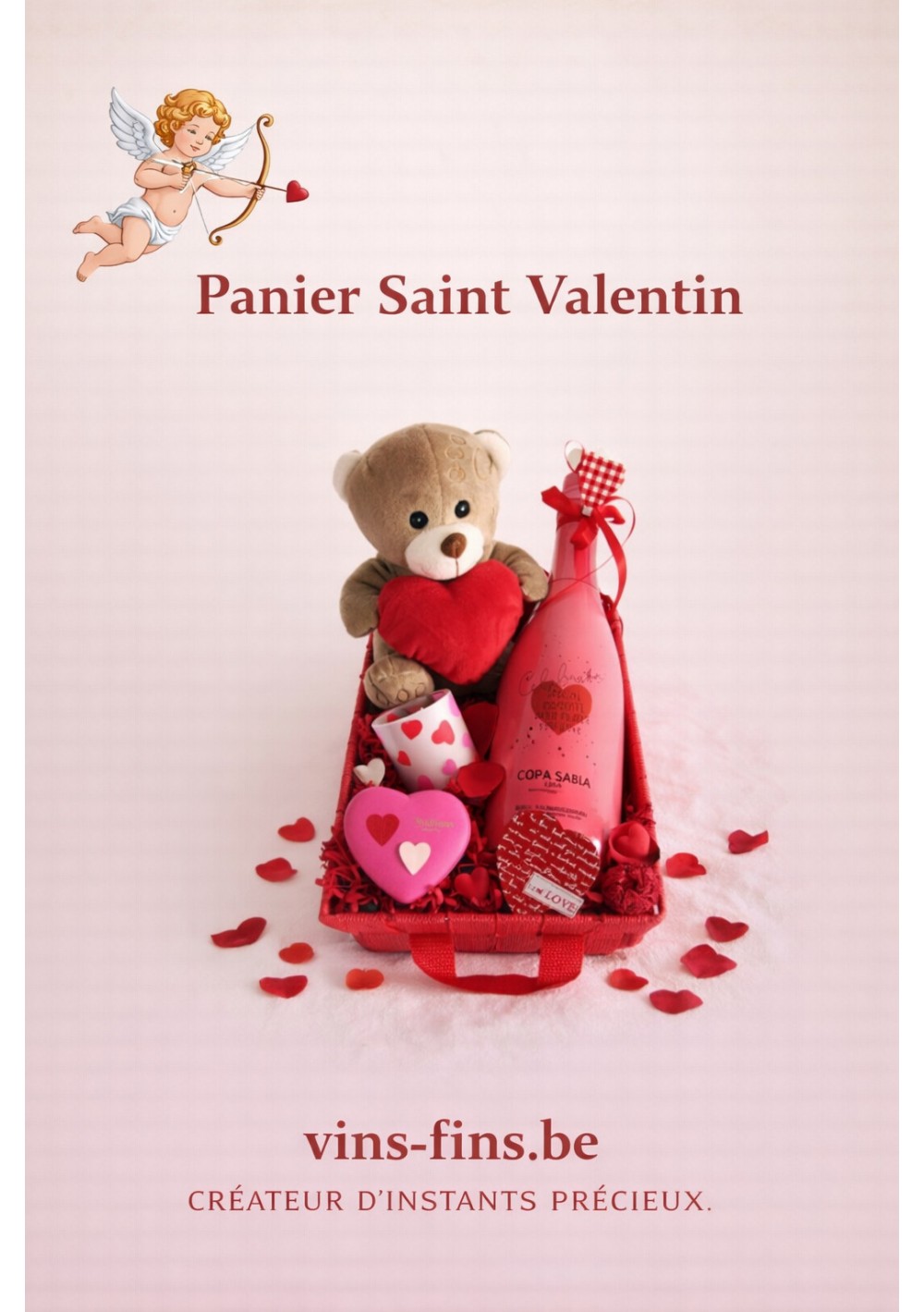 Paniers-cadeau-Saint-Valentin-cava-neuhaus-Bruxelles-Belgique-FR.jpg | Paniers cadeaux Saint-Valentin, Cava