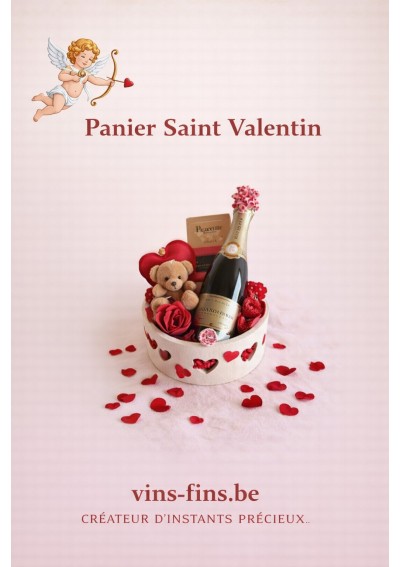 Paniers-cadeau-Saint-Valentin-Roederer-Godiva-Bruxelles-FR.jpg | Paniers cadeaux Saint-Valentin avec champagne Louis Roederer