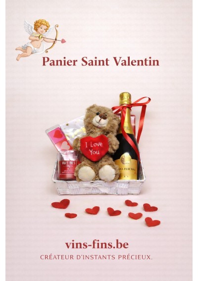 Valentines-Gift-Basket-prosecco-chocolates-EN.jpg | Valentine’s gift basket, Prosecco, chocolates, teddy bear
