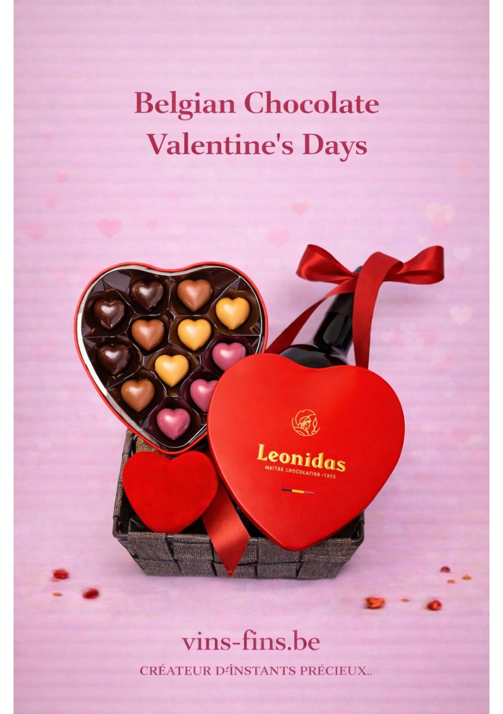 aniers-cadeau-Saint-Valentin-Homme-Vin-Bordeaux-Leonidas-Bruxelles-FR.jpg | Paniers cadeaux Saint-Valentin, vin rouge