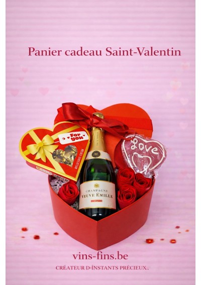 Valentijn-Cadeaumand-hart-champagne-Brussel-NL.jpg | Valentijn hart cadeau, Belgïe