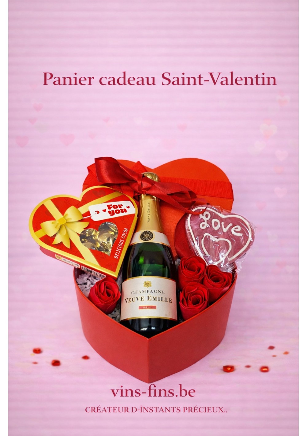 Valentijn-Cadeaumand-hart-champagne-Brussel-NL.jpg | Valentijn hart cadeau, Belgïe
