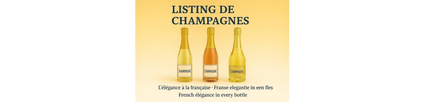 Listing-Champagne – Wij vinden uw gewenste cuvée voor u