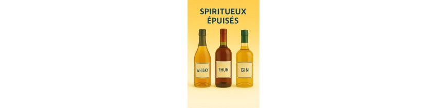 Spiritueux Épuisés – Whiskys, Rhums & Éditions Rares